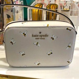 Kate Spade Staci Mini Camera Crossbody - Bee Print